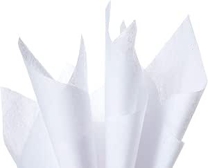 100 Sheets White Tissue Paper 15 x 20 Inch – Bulk Wrapping Paper for Gift Bags, Weddings, Birthdays, DIY Crafts, Packaging, Parties & Decorations – Recyclable & Eco-Friendly